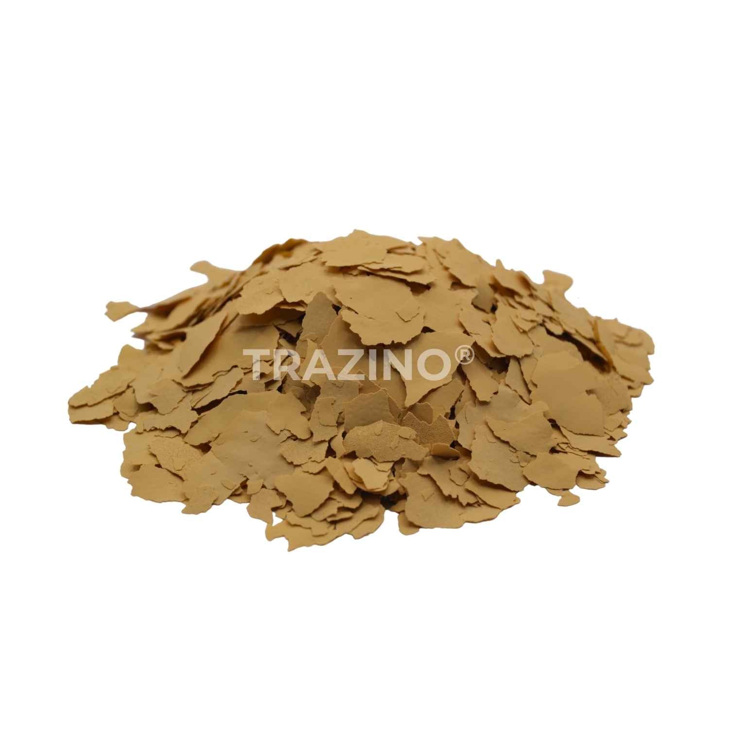 Trazino® Farbchips in Neugelb zum Einstreuen für Beschichtungen Trazino® Farbchips in Neugelb zum Einstreuen für Beschichtungen